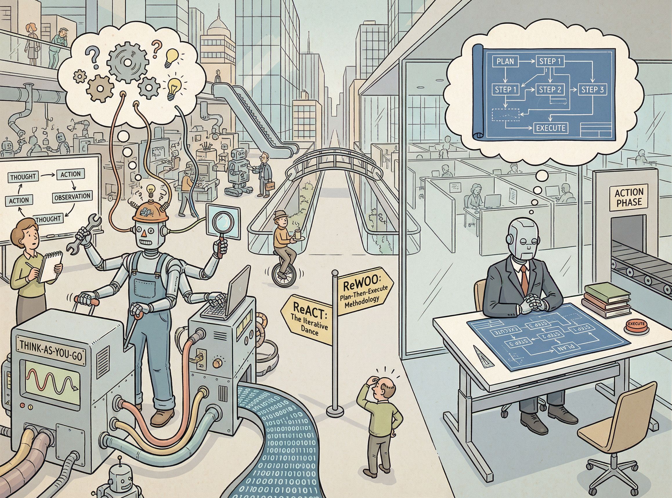 Improving LLM Outputs with ReACT and ReWOO